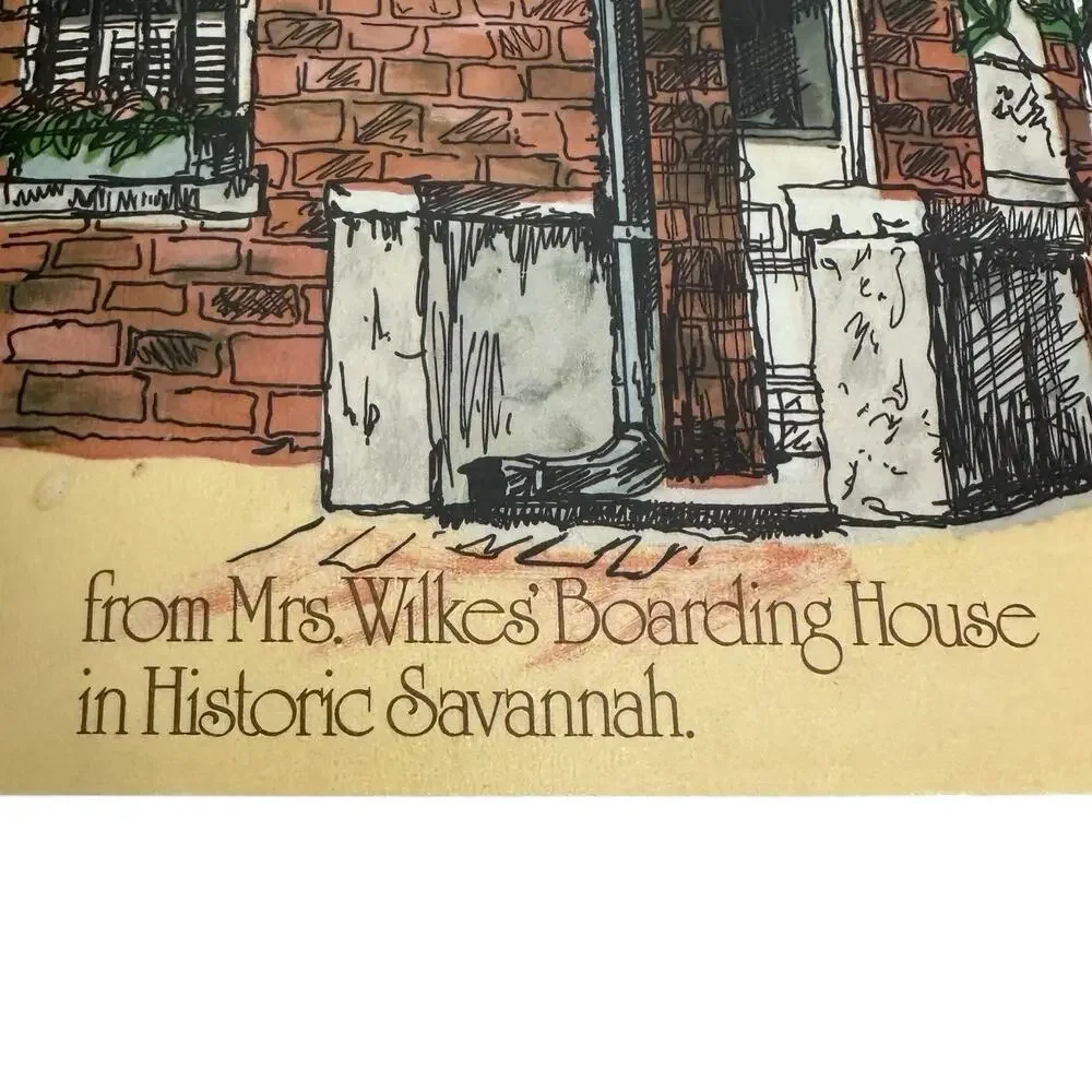 Famous Recipes from Mrs. Wilkes Boarding House in Historic Savannah, Signed Book